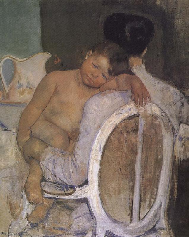 Mary Cassatt Mother holding the kid France oil painting art
